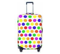EdsfFehs Belle housse de valise à pois, lavable, légère et tendance pour une identification facile, Noir , M