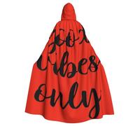 EdsfFehs Cape à capuche unisexe avec imprimé orthographe alphabétique, costume de cosplay pour fête, carnaval, événements à thème