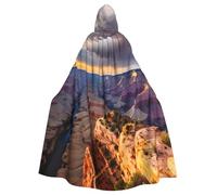 EdsfFehs Cape à capuche unisexe pour adulte, motif Grand Canyon 1, cape pleine longueur, accessoire de costume de carnaval et de cosplay