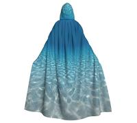 EdsfFehs Cape à capuche unisexe Tranquil Water Print pour Halloween, cosplay, fête, carnaval, événements à thème