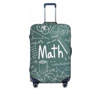 EdsfFehs Housse de valise avec inscription « Formulas Shapes Theory Maths » - Légère, lavable et tendance pour une identification facile, Noir , XL
