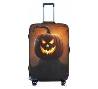 EdsfFehs Housse de valise imprimée Halloween fantôme citrouille 1, lavable, légère, tendance pour une identification facile, Noir , XL
