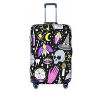 EdsfFehs Magic Witchcraft Housse de valise avec motif bohème lavable et léger pour une identification facile, Noir , S