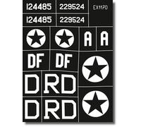 Edualdo EDUEX1170 1/48 Boeing B-17F Flying Fortress Nationality Mark Codeletter Peinture Masque Autocollant (pour niveau) Modèle Plastique Masking Seal EDUEX1170 (Avion)