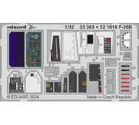 EDUARD 321016 PHOTODÉCOUPE AVION AMÉLIORATION F-35B TRUMPETER 1/32