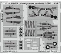 Mh-60l Pilots/gunners Seatbelts Steel For Kitty Hawk - 1:35e - Eduard Accessories