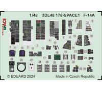 EDUARD 3DL48178 F-14A SPACE 1/48 (SPACE FOR GREAT WALL HOBBY)