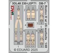EDUARD 3DL48230 SPACE DB-7 BOSTON III W/ US SEATBELTS SPACE (FOR HKM KIT) 1/48