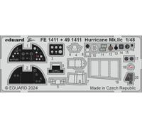 EDUARD 491411 PHOTODECOUPE AVION AMÉLIORATION HURRICANE MK.IIC HOBBY BOSS 1/48