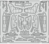 EDUARD 72747 TBM-3 FOLDED WINGS 1/72 (PHOTO ETCHED PARTS FOR HOBBY BOSS)