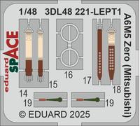 Eduard Accessoires 3DL48221 - 1:48 A6M5 Zéro (Mitsubishi) Espace Fin Molds -