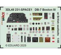 Eduard Accessoires 3DL48231 - 1:48 DB-7 Boston III W Britannique