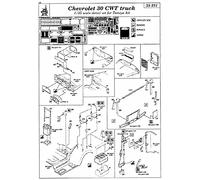 Eduard Accessories Kit de modélisme 35251 Chevrolet 30 CWT