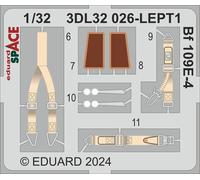 Eduard Accessories 3DL32026 - 1:3 2 Bf 109E-4 Espace - Neuf