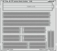 Eduard Accessories 481148 - 1:48 B-17F Ammo Feed Chutes - Neuf