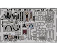 Eduard Accessories Ss559 1:72 Mirage F.1 Intérieur Pour Special Hobby Kit