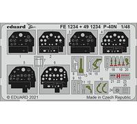 Eduard EDPFE1234 Photetch (Zoom) 1:48-P-40N (Academy) Scale Detailing, Divers