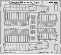 Eduard EDU72721 1/72 Hawker Tempest Mk.5 Landing Flap (pour Airfix) Pièces de maquette en plastique