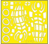 Edudo EDUEX913 1/48 T-Face De Haviland Mosquite B Mk.4 Autocollant de masque de peinture double face (pour Tamiya) en plastique