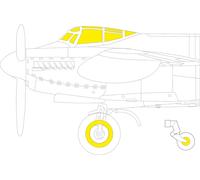 Edudo EDUEX913 1/48 T-Face De Haviland Mosquite B Mk.4 Autocollant de masque de peinture double face (pour Tamiya) en plastique