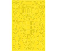 Eduard Express Masque B-25C/D Mitchell - 1:72 Modèle-kit pour Airfix Kit