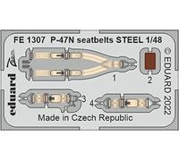 EDUARD FE1307 P-47N SEATBELTS Steel (Academy) 1/48
