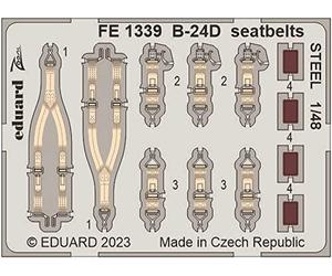 EDUARD FE1339 B-24D SEATBELTS Steel (REVELL) 1/48