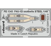Eduard Sprue Brothers EDUFE1343 Ceinture de sécurité Corsair 1:48 avec zoom couleur PE F4U-1D [acier]