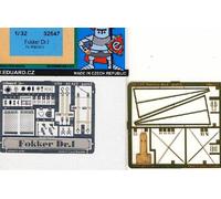 Eduard Fokker Dr.I Pieces Gravées Jeu de Décharge 1:3 2 pour Roden Kit