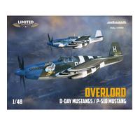 EDUARD - Maquette Avion Overlord: D-day Mustangs P-51b Mustang Dual Combo Limited Edition |eduard|11181| 1:48 - Ref : 14735