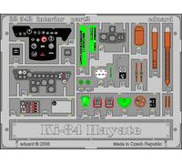 Eduard - Nakajima Ki-84 Hayate Intérieur Hasegawa Kit Pieces Gravées 1:3 2 Neuf