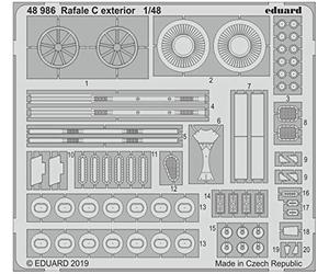 Eduard PhotoEtch 1:48 - Extérieur Rafale C (Revell)