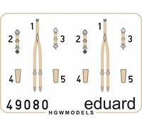 Eduard Photoetch 1:48 - Seatbelts RAF WWII Late SUPERFABRIC - (EDP49080)