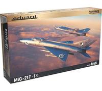 Eduard ProfiPACK MiG-21F-13 Kit de modélisme avion militaire en plastique, échelle 1:48, avec décalcomanies et pièces PE pré-peintes pour 6 variantes