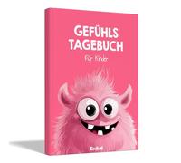 Edubini Journal de sentiments pour enfants [6 à 12 ans] - Journal intime - Journal de sentiments pour gérer les émotions et se sentir bien - Journal de gratitude pour enfants (avec 10 jeux) (rose)