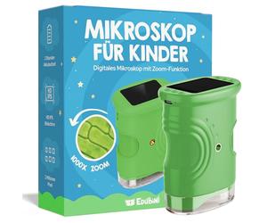 Edubini Microscope numérique pour enfants - Grossissement 1000x et écran HD