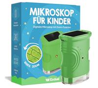 Edubini Microscope numérique pour enfants [grossissement 1000x] - Microscope de poche portable pour le jardin, la forêt et les expériences - Jouet microscope pour enfants avec écran HD numérique