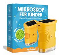 Edubini Microscope numérique pour enfants [grossissement 1000x] - Microscope de poche portable pour le jardin, la forêt et les expériences - Jouet microscope pour enfants avec écran HD numérique