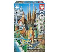 Puzzle 1000 Pièces : Puzzle Mini - Gaudi : Collage, Educa G