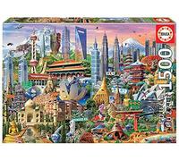 Educa Borras 1500 Pieces Symbols Of Asia Puzzle Multicolore 10-15 Years