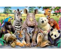 Educa 15517, Drôles d'animaux du zoo, puzzle de 1000 pièces pour adultes et enfants à partir de 10 ans, puzzle animalier