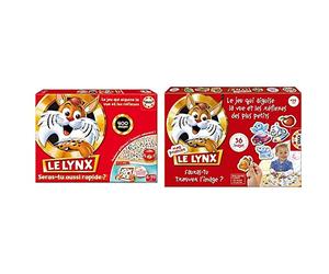 Educa - 16042 - Jeu de société éducatif- Le Lynx 400 Images avec Application & 15492 - Jeu de Réflexion - Mon Premier Lynx - 36 Images