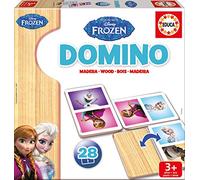 Educa - 16255 - Jeu De Société - Domino en Bois - La Reine des Neiges