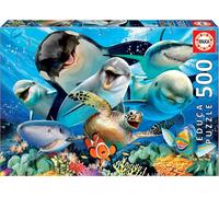 Educa 17647 Animaux marins Selfie 500 pièces puzzle