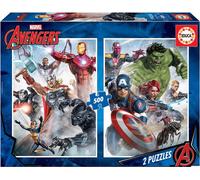 Educa 17994, Marvel Avengers 2 x 500 pièces puzzle pour adultes et enfants à partir de 10 ans, super-héros, set de puzzles