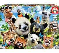 Educa - Puzzle de 1000 pièces pour Adultes | Selfies. Llama Drama. Comprend Fix Puzzle Tail pour l'accrocher Une Fois l'assemblage terminé. À partir de 14 Ans (18117)