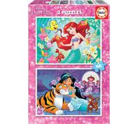 Educa Borras 2x48 Ariel+jasmin Board Game Multicolore 9-12 Years