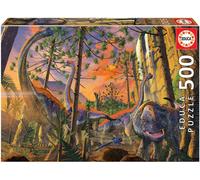 Educa 19001, Curious, puzzle de 500 pièces pour adultes et enfants à partir de 10 ans, Dinos, Vincent HIE