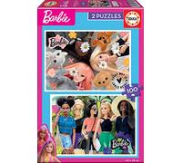 Educa - 2 Puzzles de 100 pièces pour Enfants avec des Illustrations de Barbie, Double départ | Mesure: 40 x 28 cm | À partir de 6 Ans (19300)