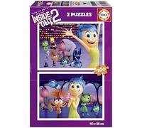 Educa - 2 Puzzles en Carton de 100 pièces avec Les Images de Inside Out 2, Double Plaisir. Cadeau Parfait pour Les Filles et Les garçons de 6 7 8 Ans (20100)